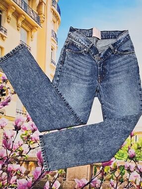 REVICE Acid Wash Straight Leg Women's Jeans Size 23